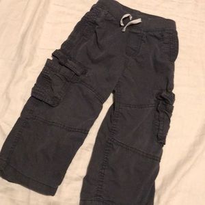 Dark Gray Cargo Straight Fit Pants Size 2T-3T